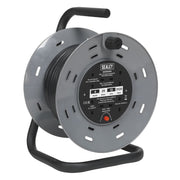 Sealey Cable Reel 25m 4 x 230V 2.5mmï Thermal Trip BCR2525 Sealey - Dynamic Drive