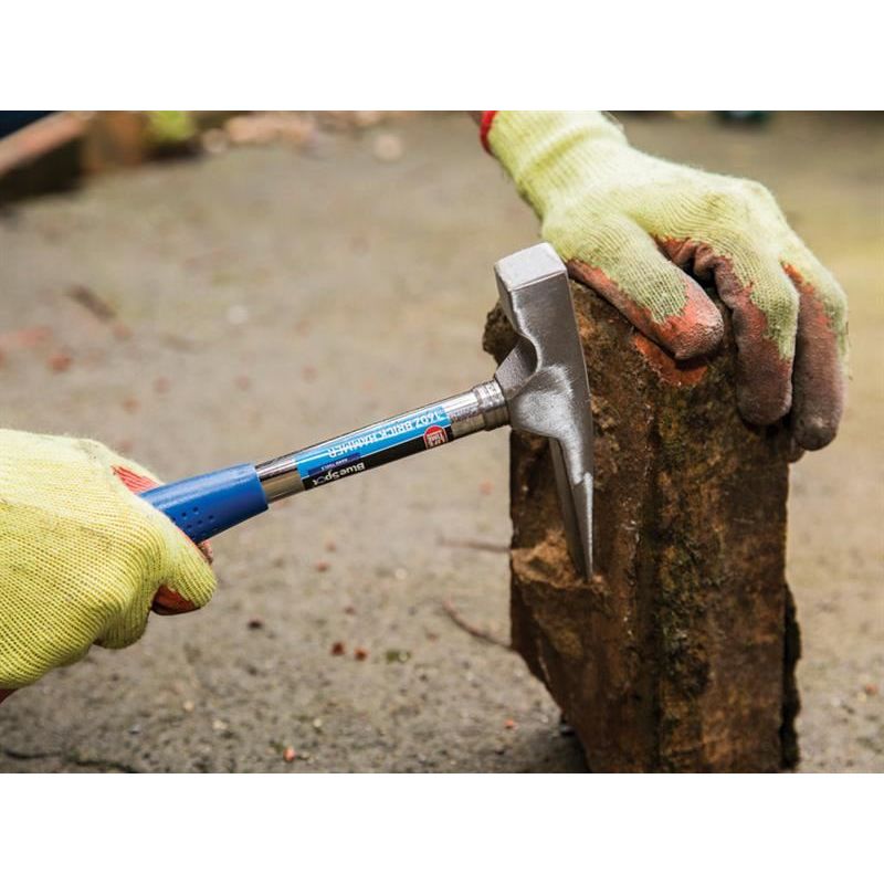Bluespot Tools Steel Shafted Brick Hammer 450g (16oz) BlueSpot Tools - Dynamic Drive