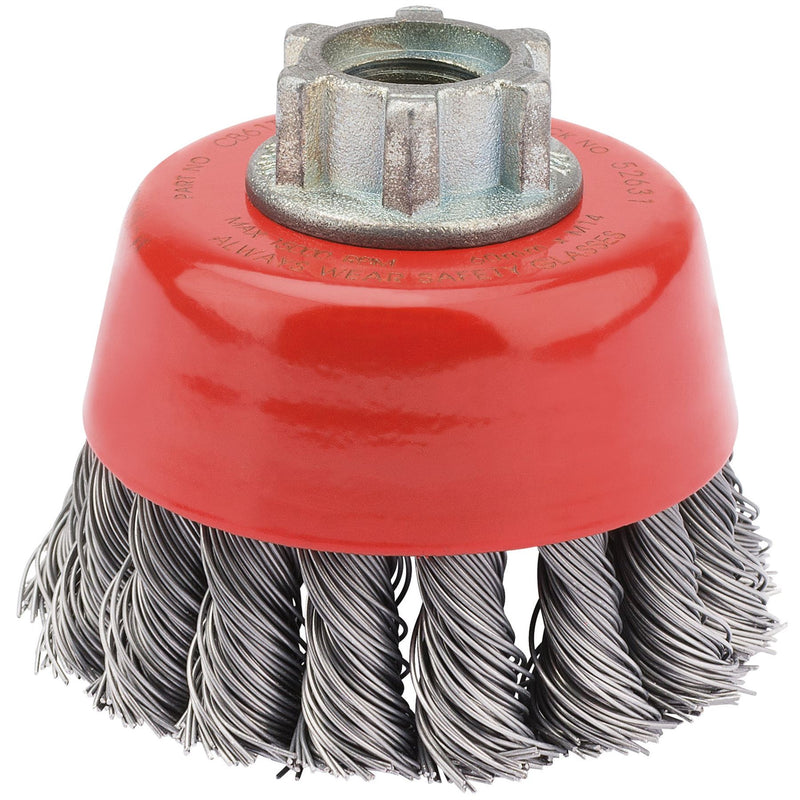Draper Expert Twist Knot Wire Cup Brush, 60mm, M14 52631 Draper - Dynamic Drive