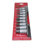 Teng Tools 1/2" Hex Bit Socket Clip Rail Set 9 Pieces Teng Tools - Dynamic Drive