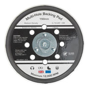 Sealey Univ Dust-Free Stick-On DA Backing Pad 150mm x 5/16"UNF & M8 AK289 Sealey  - Dynamic Drive