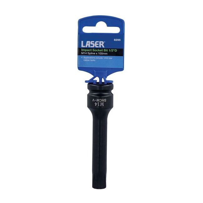 Laser Impact Socket Bit 1/2"D M14 8295 Laser - Dynamic Drive