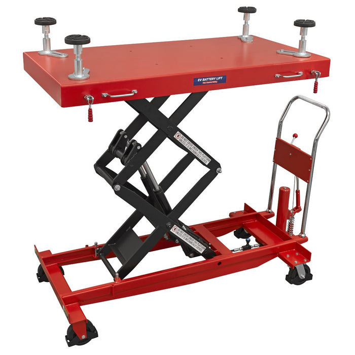 Sealey High Lift EV Battery Lift/Hydraulic Platform Truck 1000kg Capacity Sealey - Dynamic Drive