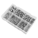 Sealey Stainless Steel Nut and Washer Assortment M5-M10 500pc AB077NW Sealey - Dynamic Drive