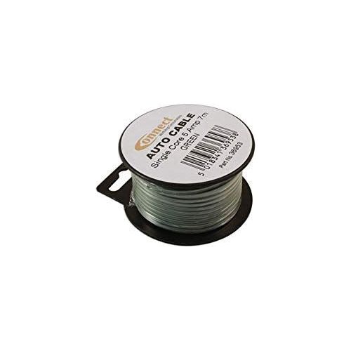 Connect Green Single Core Auto Cable 9/0.30 7m 36953 Tool Connection - Dynamic Drive