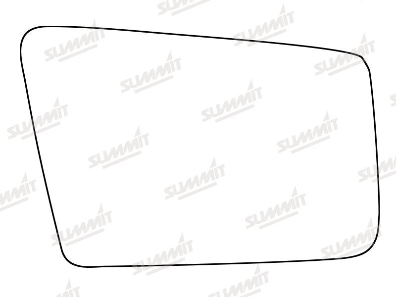Summit Stick-On Standard Mirror Glass fits Volvo 340 360 RHS Summit - Dynamic Drive