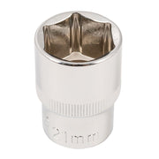 Silverline Socket 1/2" Drive 6pt Metric 21mm Silverline - Dynamic Drive