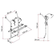Fiamma Carry Bike for VW T6 Aluminium (02096 20 ) Bike Carrier for VW T6 Fiamma  - Dynamic Drive