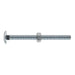 Sealey Coach Bolt & Nut M6 x 75mm Zinc DIN 603 Pack of 100 CBN675 Sealey  - Dynamic Drive