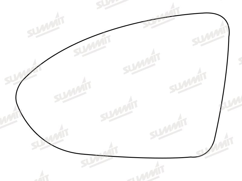Summit Stick-On Aspheric Mirror Glass fits VW Golf Mk7 2013 on LHS Summit - Dynamic Drive