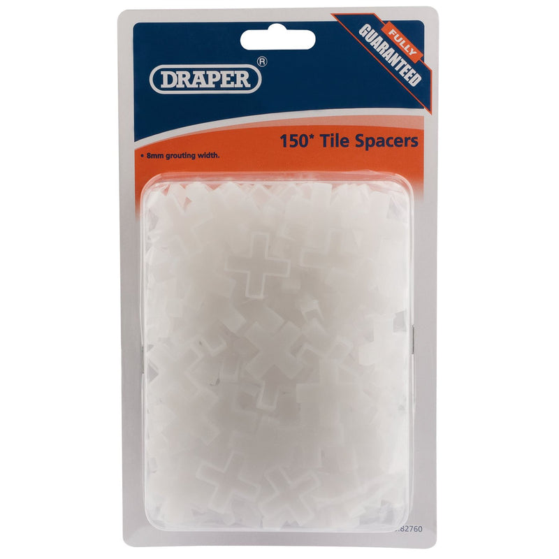 Draper Tile Spacers, 8mm (Approx 150) 82760 Draper - Dynamic Drive