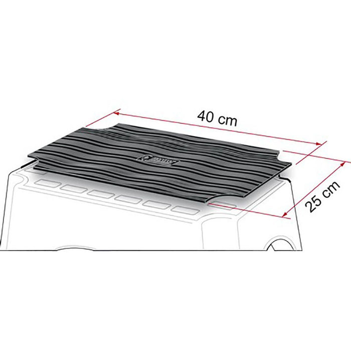 Fiamma Step Mat Black - Anti-Slip Mat for Fiamma Steps in Caravans/Motorhomes Fiamma - Dynamic Drive