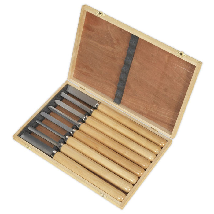 Sealey Wood Turning Chisel Set 8pc AK60/8 Sealey - Dynamic Drive