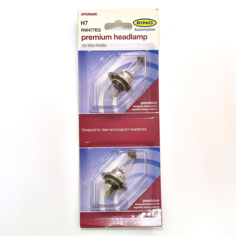 Ring Automotive RW477EQ 12V 55W H7 Px26D Halogen Headlamp (Complex Surface) Ring  - Dynamic Drive