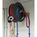 Sealey Retractable Air Hose Metal Reel 15m 10mm ID Rubber Hose SA841 Sealey  - Dynamic Drive