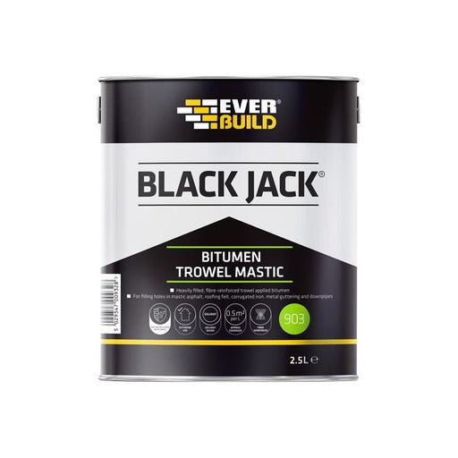 Everbuild Sika Black Jack® 903 Bitumen Trowel Mastic 2.5 litre Everbuild Sika - Dynamic Drive