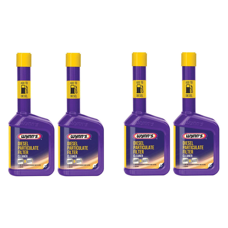 4x Wynns Diesel Particulate Filter DPF Cleaner Regenerator Ultra Fast 325ml Wynns - Dynamic Drive