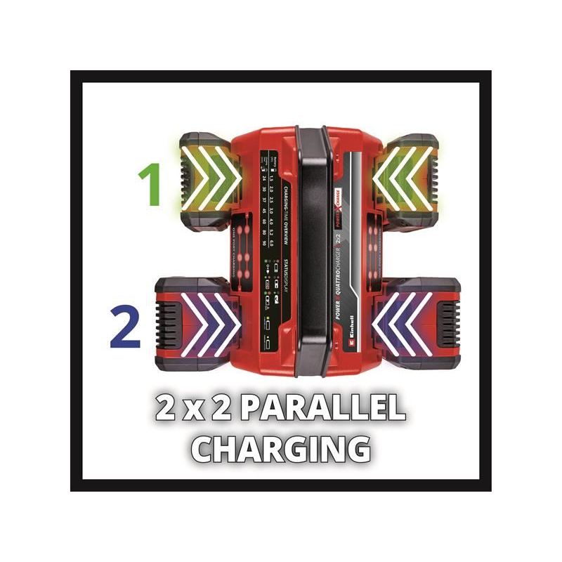 Einhell 2x2 Power X-Quattrocharger 4A Einhell - Dynamic Drive