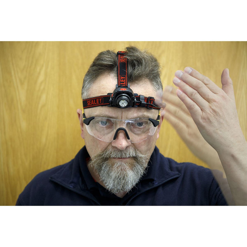 Sealey Head Torch 3W CREE LED Auto Sensor Rechargeable HT106LED Sealey  - Dynamic Drive
