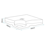 Dellonda Fillable Parasol Base, Water/Sand Fill 92L 4pc DG269 Dellonda - Dynamic Drive