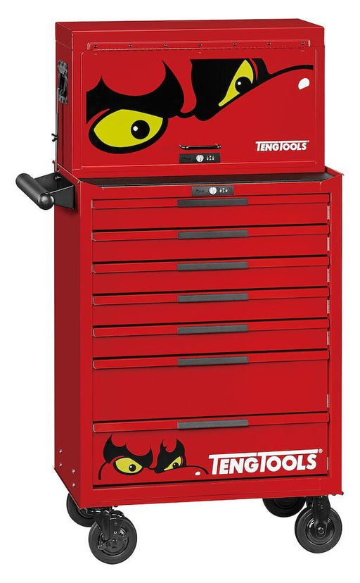 Teng Tools 26" PRO35™ stack FOAM tool kit 418 pieces red Town Tools - Dynamic Drive