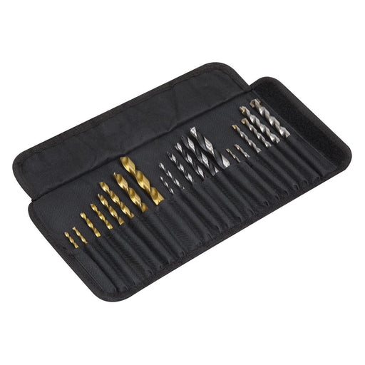 Sealey 1/4"Hex Shank Assorted Drill Bit Set 20pc AK4720 Sealey - Dynamic Drive