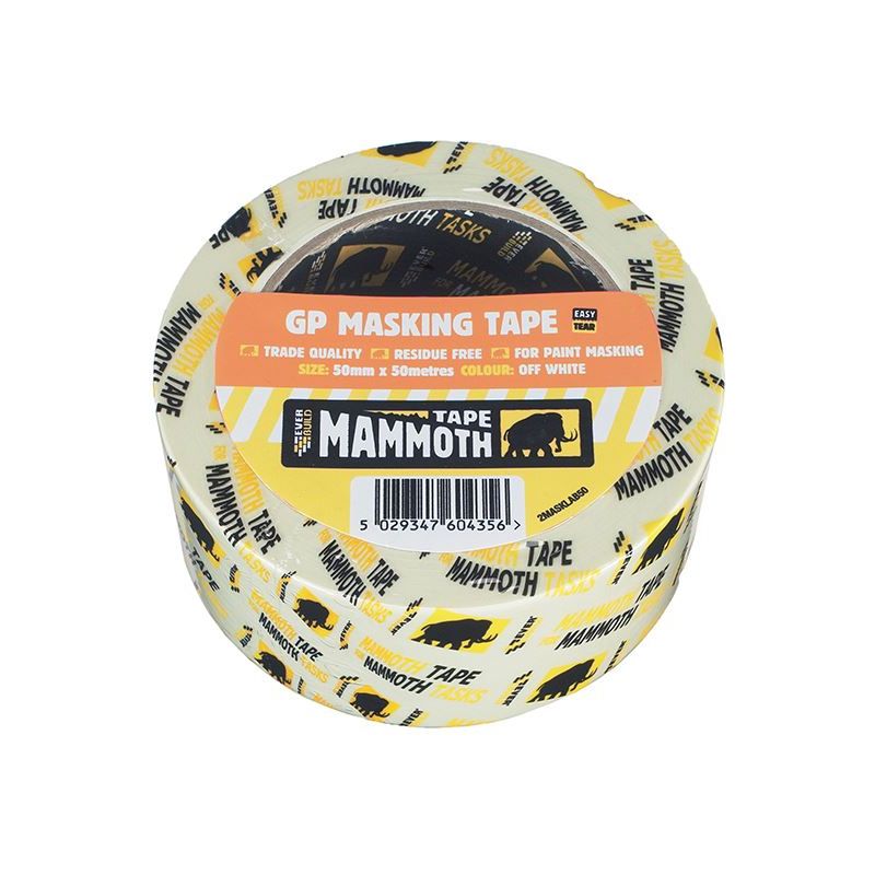 Everbuild Sika Mammoth Retail Masking Tape 50mm x 50m Everbuild Sika - Dynamic Drive