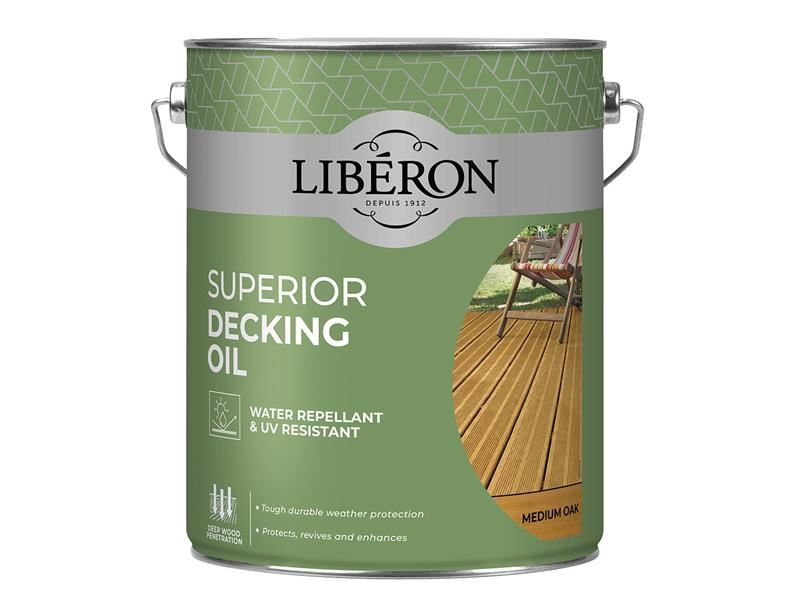 Liberon Superior Decking Oil Medium Oak 5 litre Liberon - Dynamic Drive