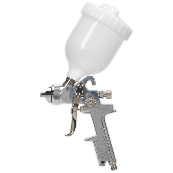 Sealey Spray Gun Gravity Feed 1.8mm Set-Up S642G Sealey - Dynamic Drive