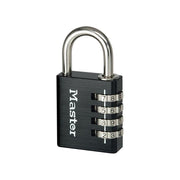 Master Lock Black Finish 40mm 4-Digit Combination Padlock Master Lock - Dynamic Drive