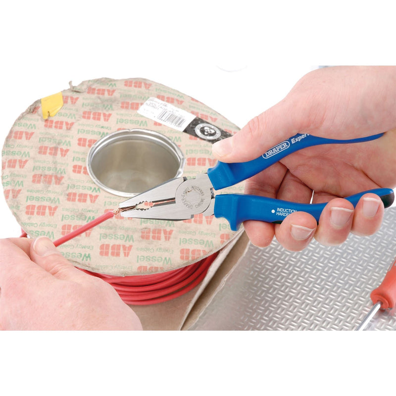Draper Heavy Duty Soft Grip Combination Pliers, 160mm 68883 Draper - Dynamic Drive