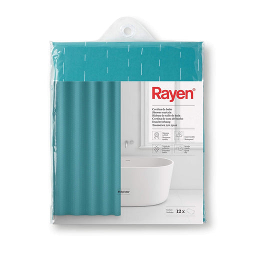 Shower Curtain Green Dash 2349 Rayen - Dynamic Drive