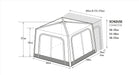 Westfield Triton Premium Lite Drive Away Air Awning Campervan Motorhome Westfield - Dynamic Drive