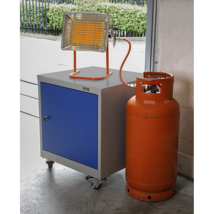 Sealey Space Warmer Propane Heater with Stand 10,250-15,354Btu/hr LP14 Sealey  - Dynamic Drive