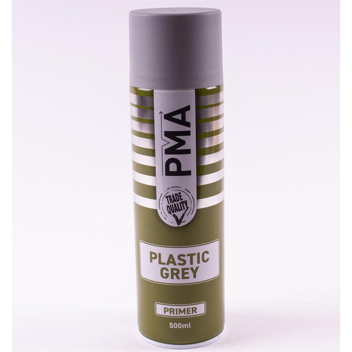 Autotek Professional Grey Plastic Primer 500ml Spray Paint High Coverage Autotek - Dynamic Drive