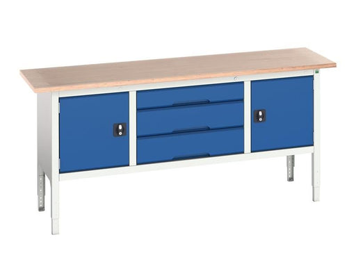 Bott Verso Adjustable Height Storage Bench 2000 x 600mm Bott - Dynamic Drive