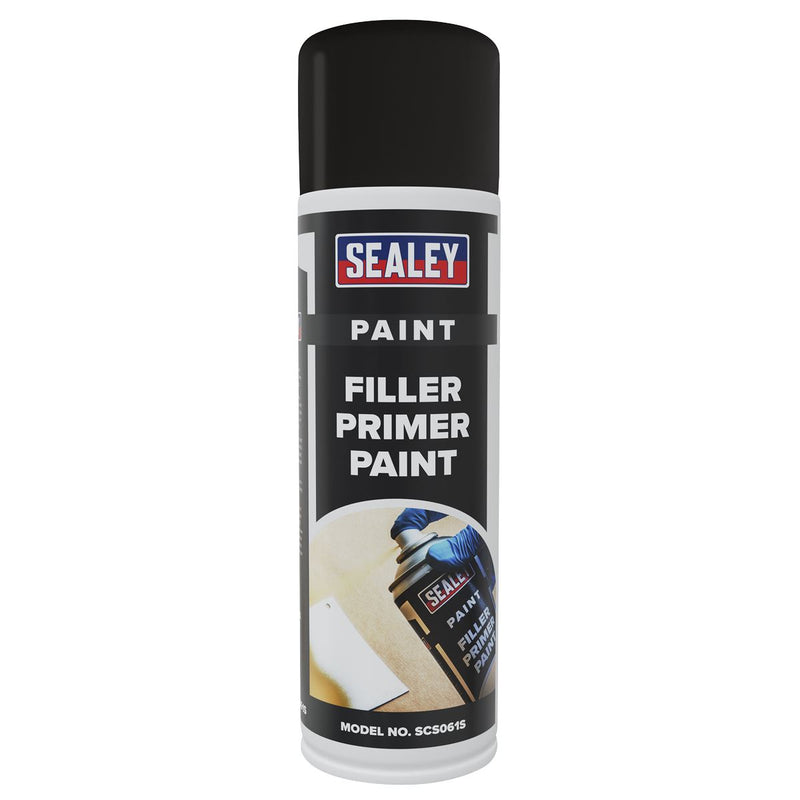 Sealey Filler Primer Paint 500ml SCS061S Sealey - Dynamic Drive