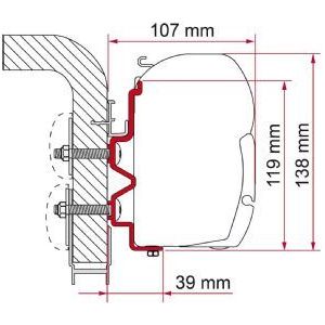 Fiamma F45 Adapter Kit Hymercamp 400Cm 98655-274 Fiamma - Dynamic Drive
