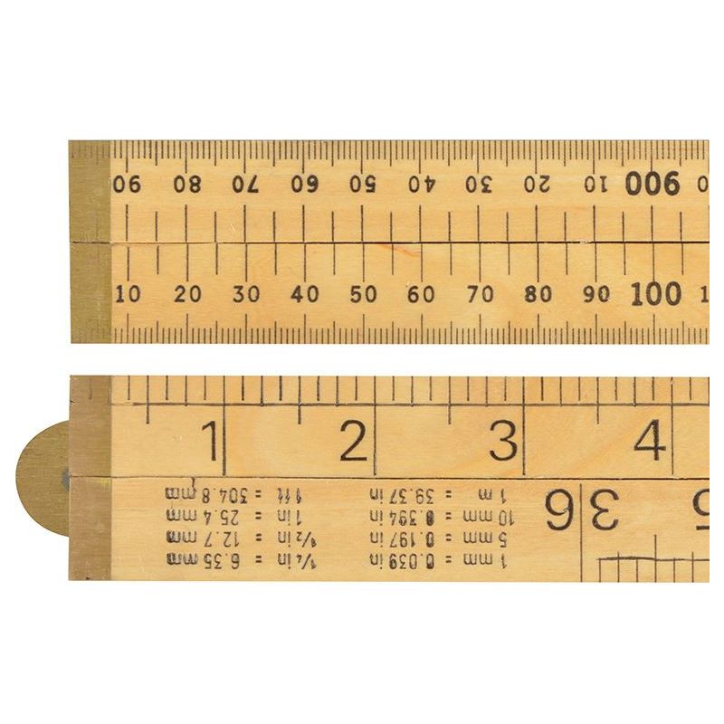 R.S.T. Wooden 4 Fold Rule 1m / 39in (Blister packed) R.S.T. - Dynamic Drive