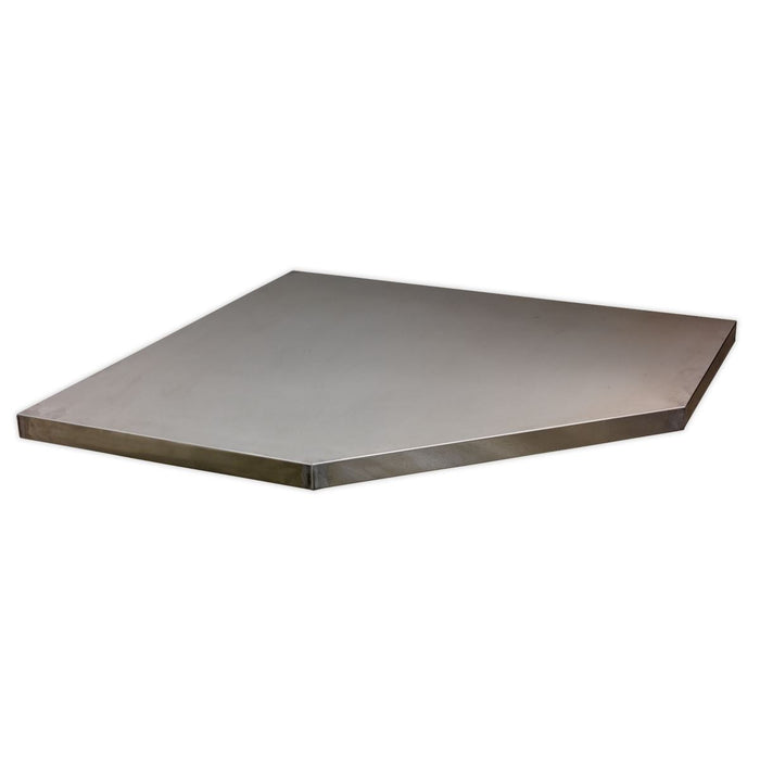 Sealey Superline Pro 1.6m Corner Storage System Stainless Worktop Sealey - Dynamic Drive