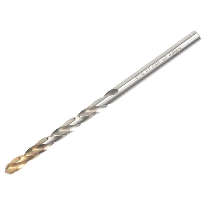 Dormer A002 HSS-TiN Coated Jobber Drill 4.00mm OL:75mm WL:43mm Dormer - Dynamic Drive