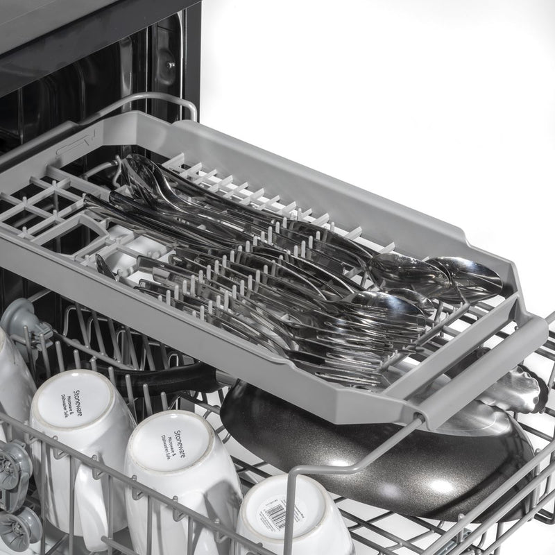 Baridi Slimline Freestanding Dishwasher 45cm Wide 10 Place Settings - Black Baridi - Dynamic Drive