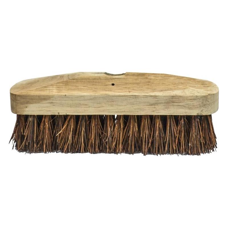Faithfull Deck Scrub Stiff Broom Head 225mm (9in) Faithfull - Dynamic Drive