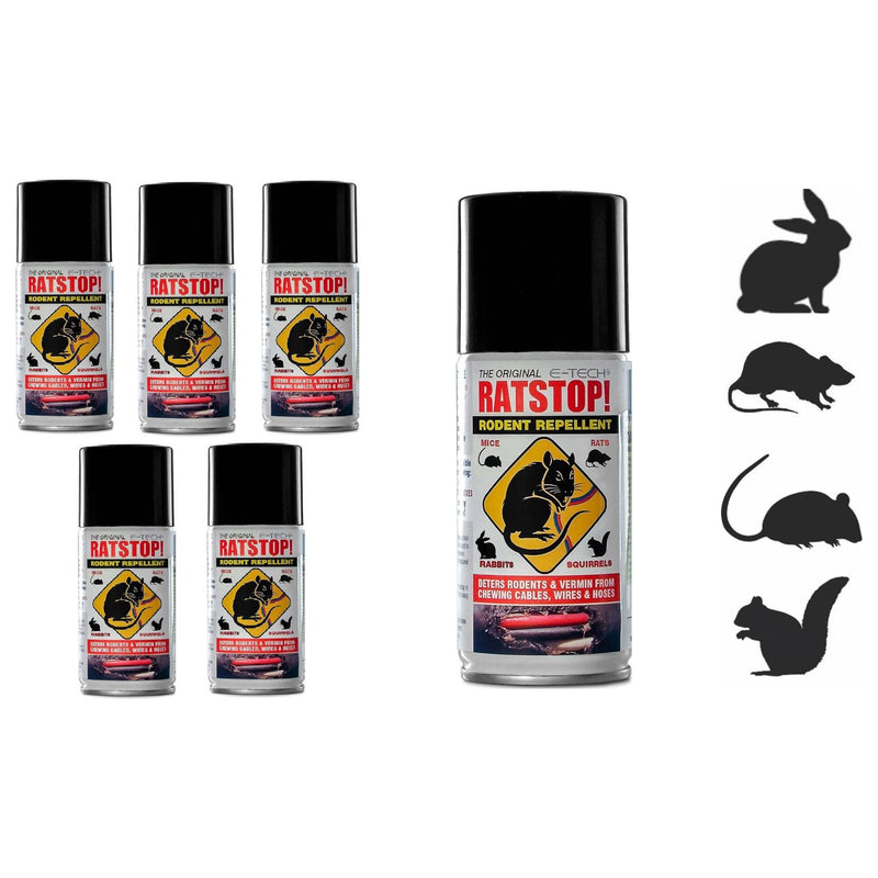 6x ETech RATSTOP Rat Rabbit Mice Squirrel Rodent Repeller Repellent Deterrent E-Tech  - Dynamic Drive