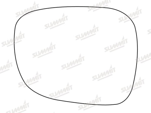 Summit Stick-On Aspheric Mirror Glass fits BMW X1 X3 10 on LHS Summit - Dynamic Drive