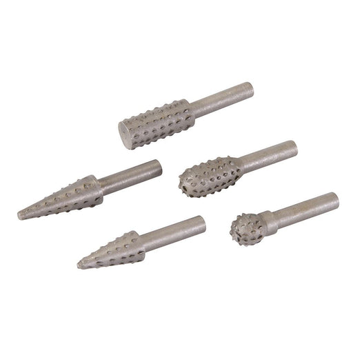 Silverline Rotary Rasp Set 5pce 6.35mm Shank Silverline - Dynamic Drive