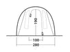 Outwell Rockwell 4 Pole Tent Blue 4 Person Outwell - Dynamic Drive