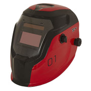 Sealey Welding Helmet Auto Darkening Shade 9-13 Red PWH1 Sealey - Dynamic Drive