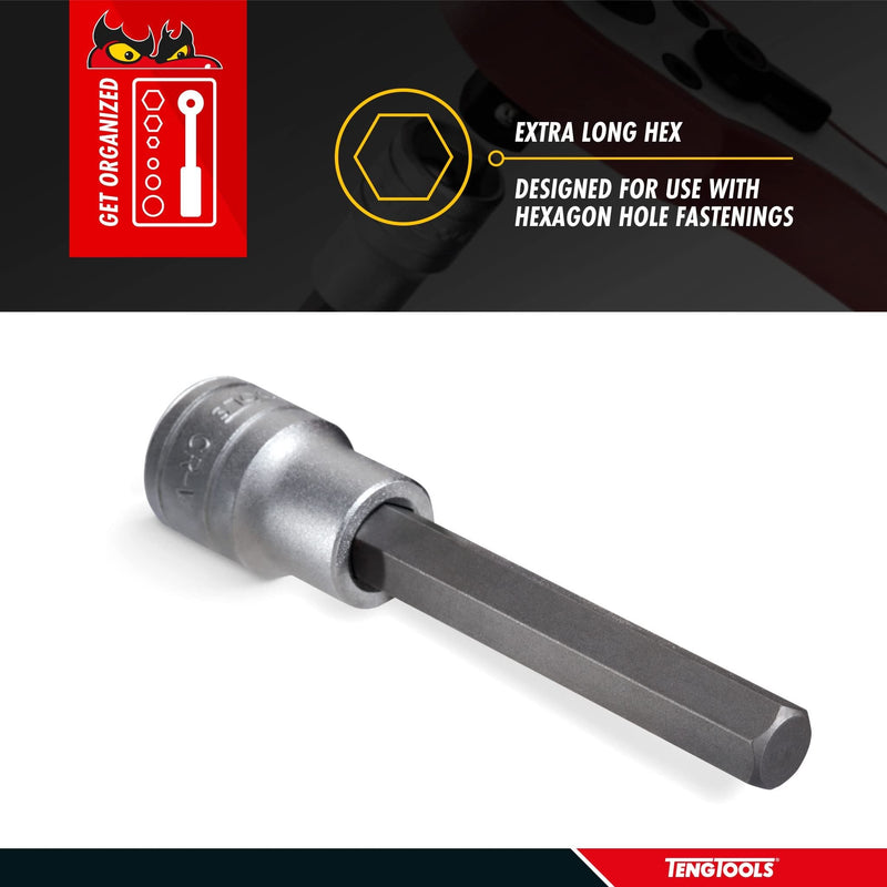 Teng Tools 1/2" Extra Long Hex Bit Socket Metric 10mm Teng Tools - Dynamic Drive