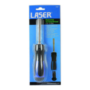 Laser Ratchet Screwdriver & 10 Bits 6197 Laser - Dynamic Drive
